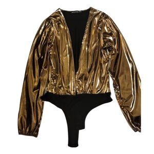 Gold Metallic Bodysuit 6